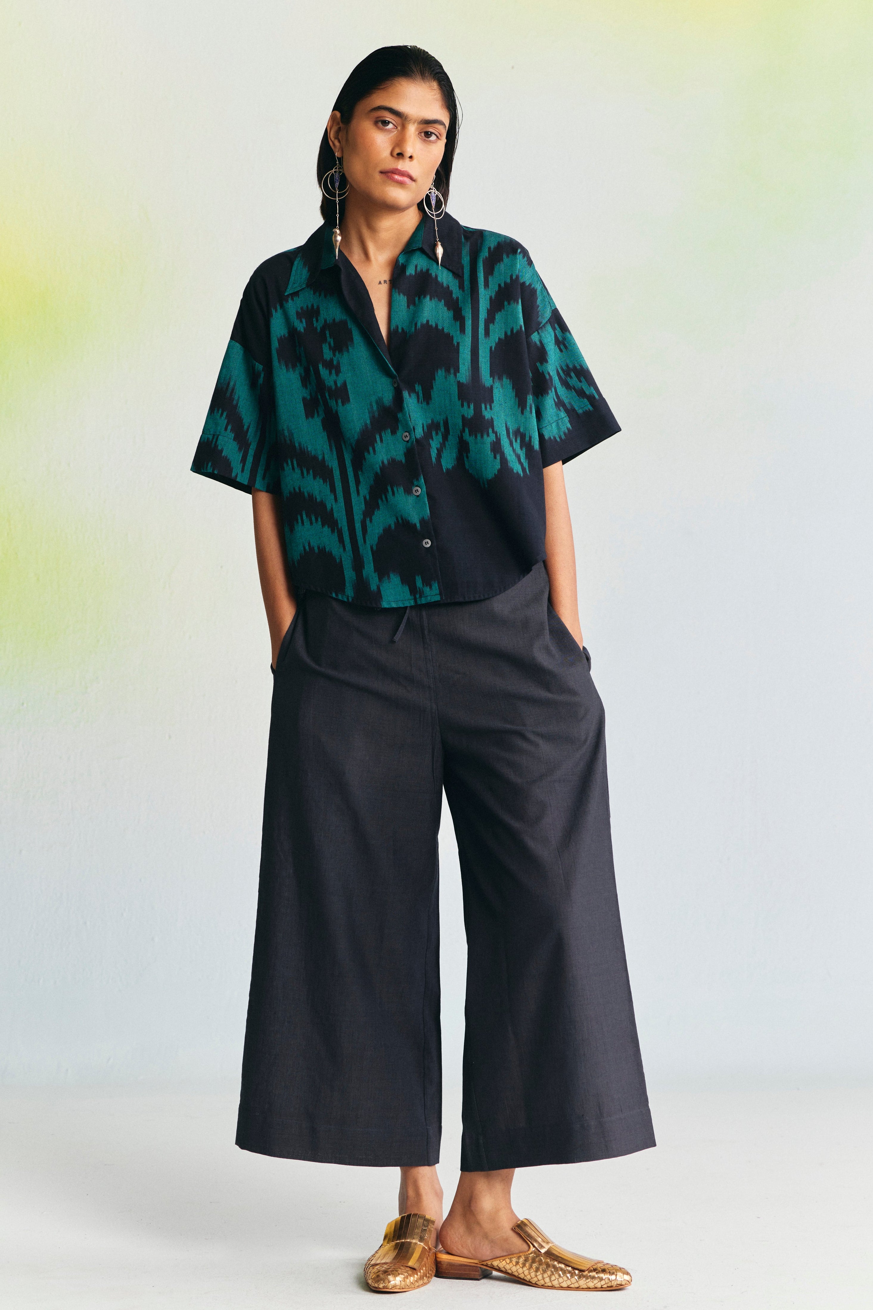 SOOT CROP SHIRT CO-ORD