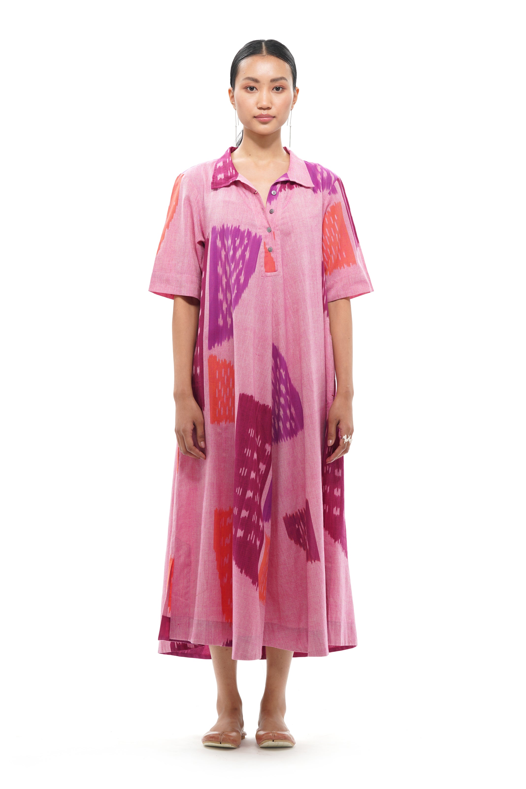 KIKU COLLARED MAXI