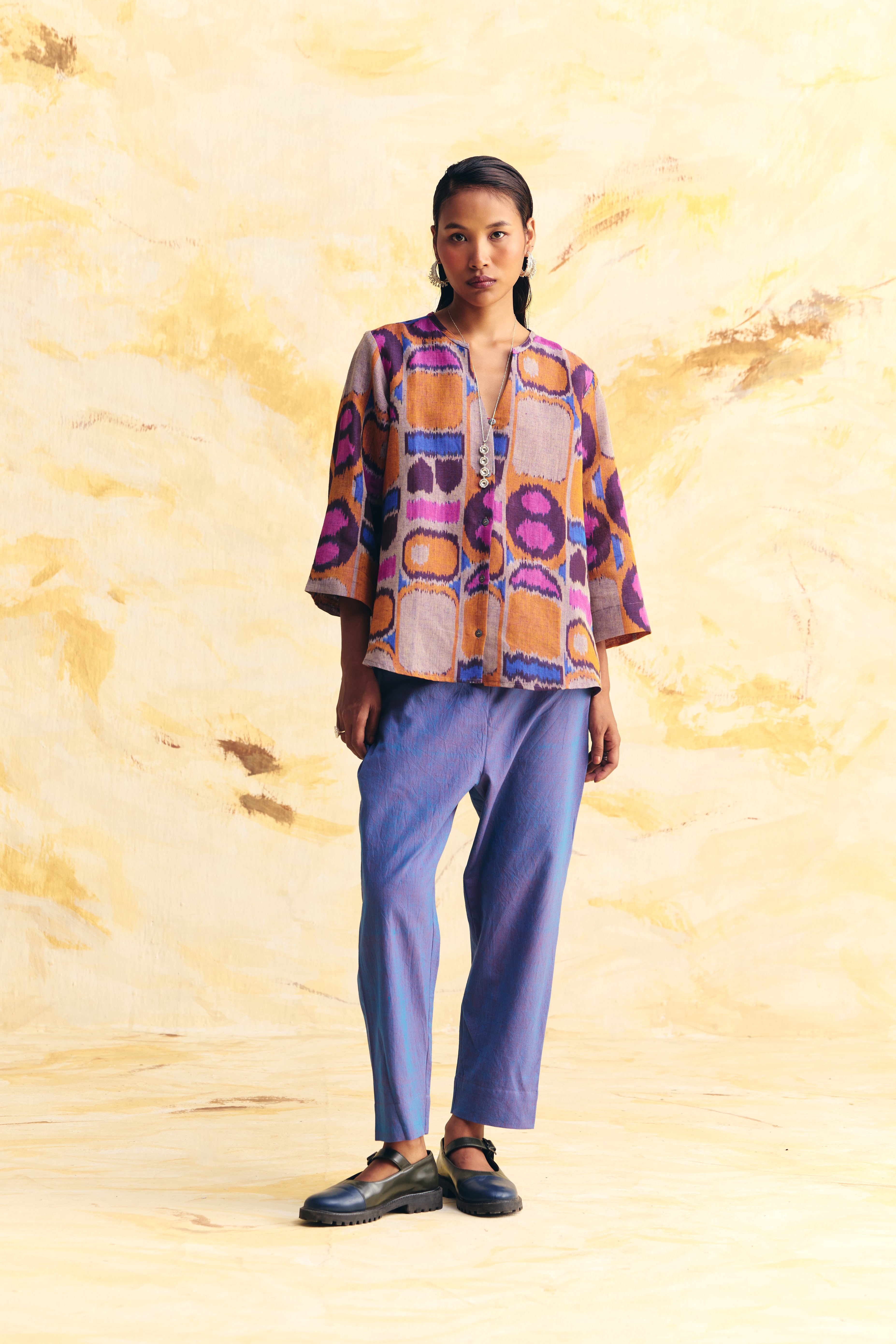 TRANSIT LINEN V NECK TOP CO-ORD