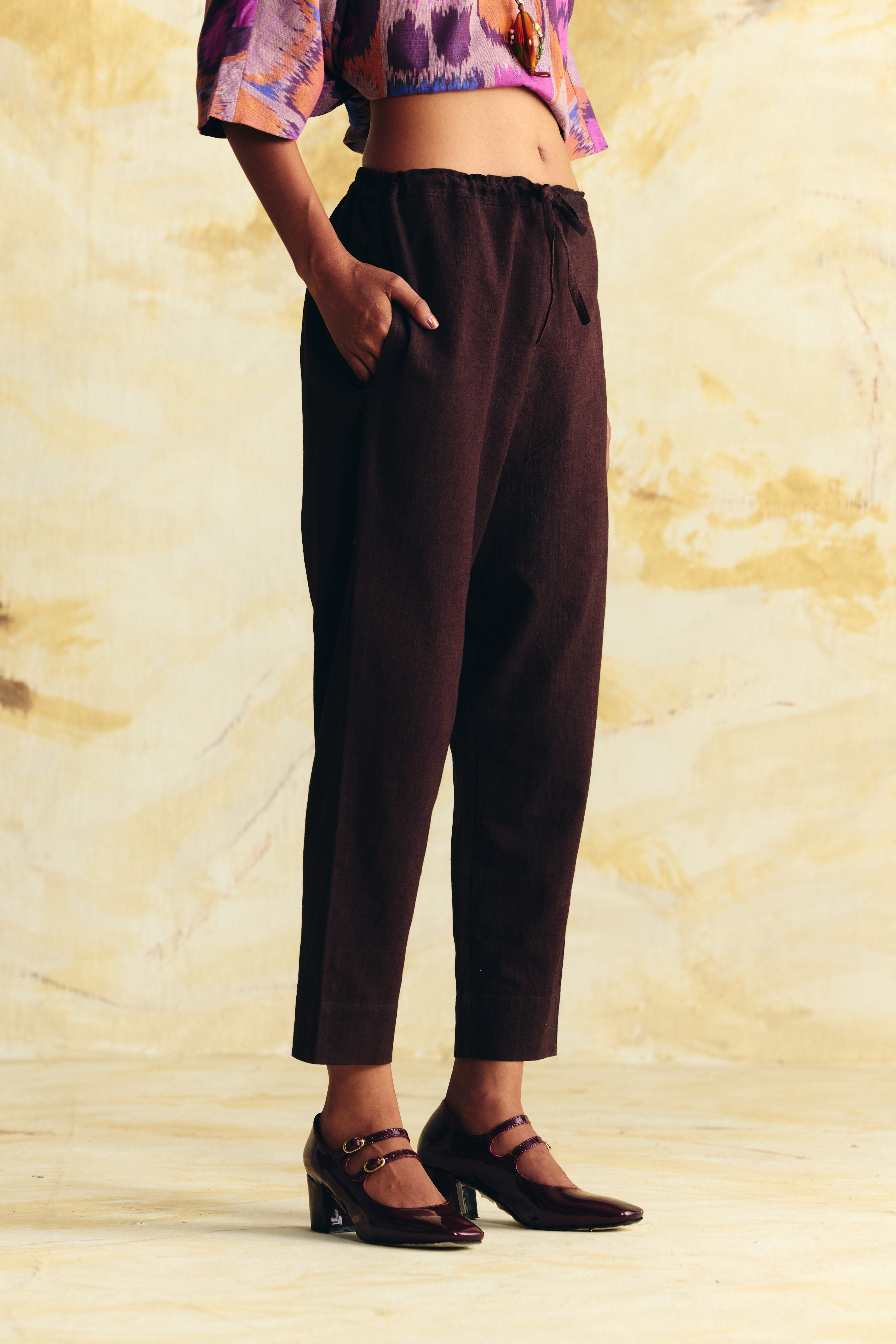 TRANSIT LINEN INVERTED TRAPEZE TOP CO-ORD