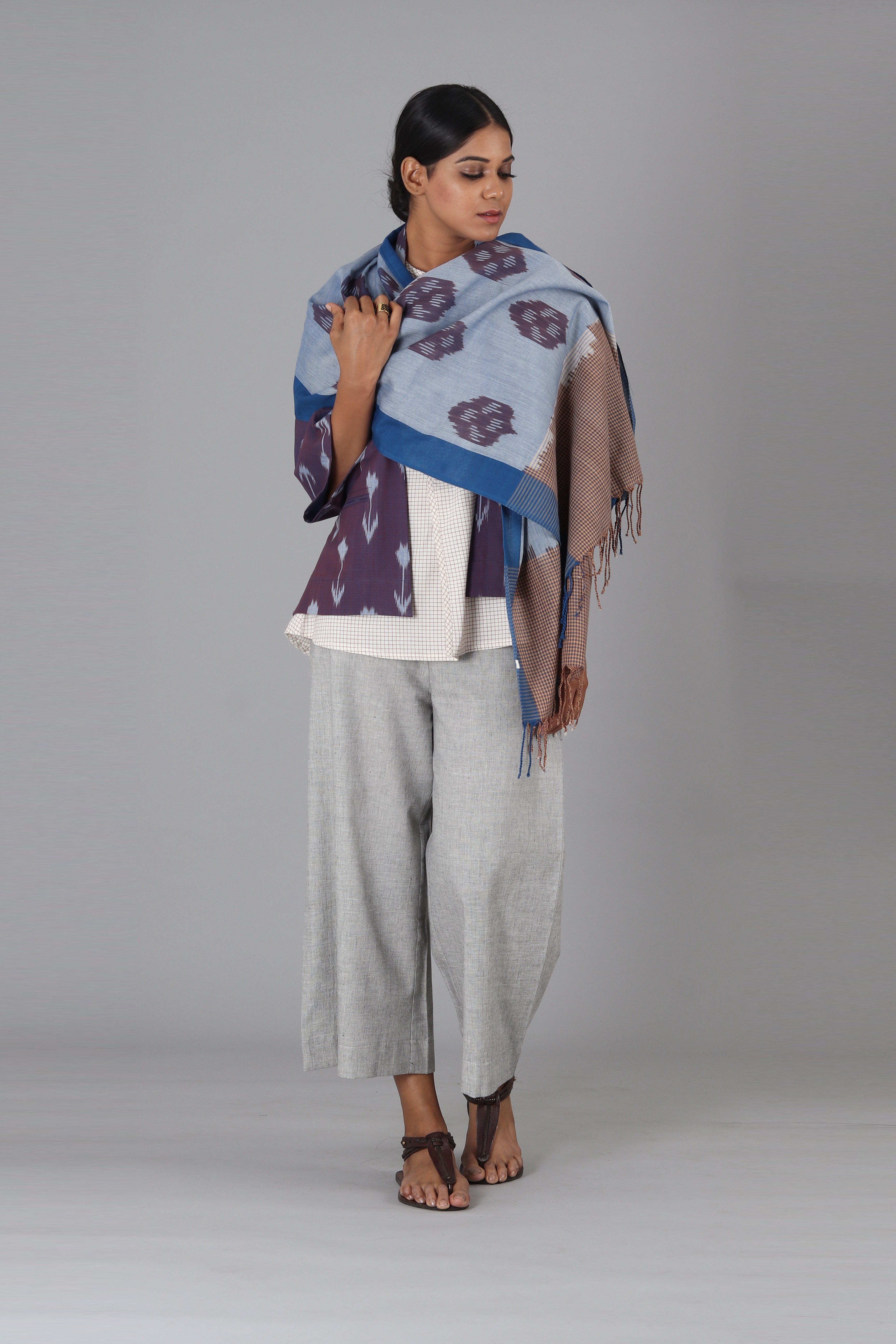 Brown Bud Kimono Jacket