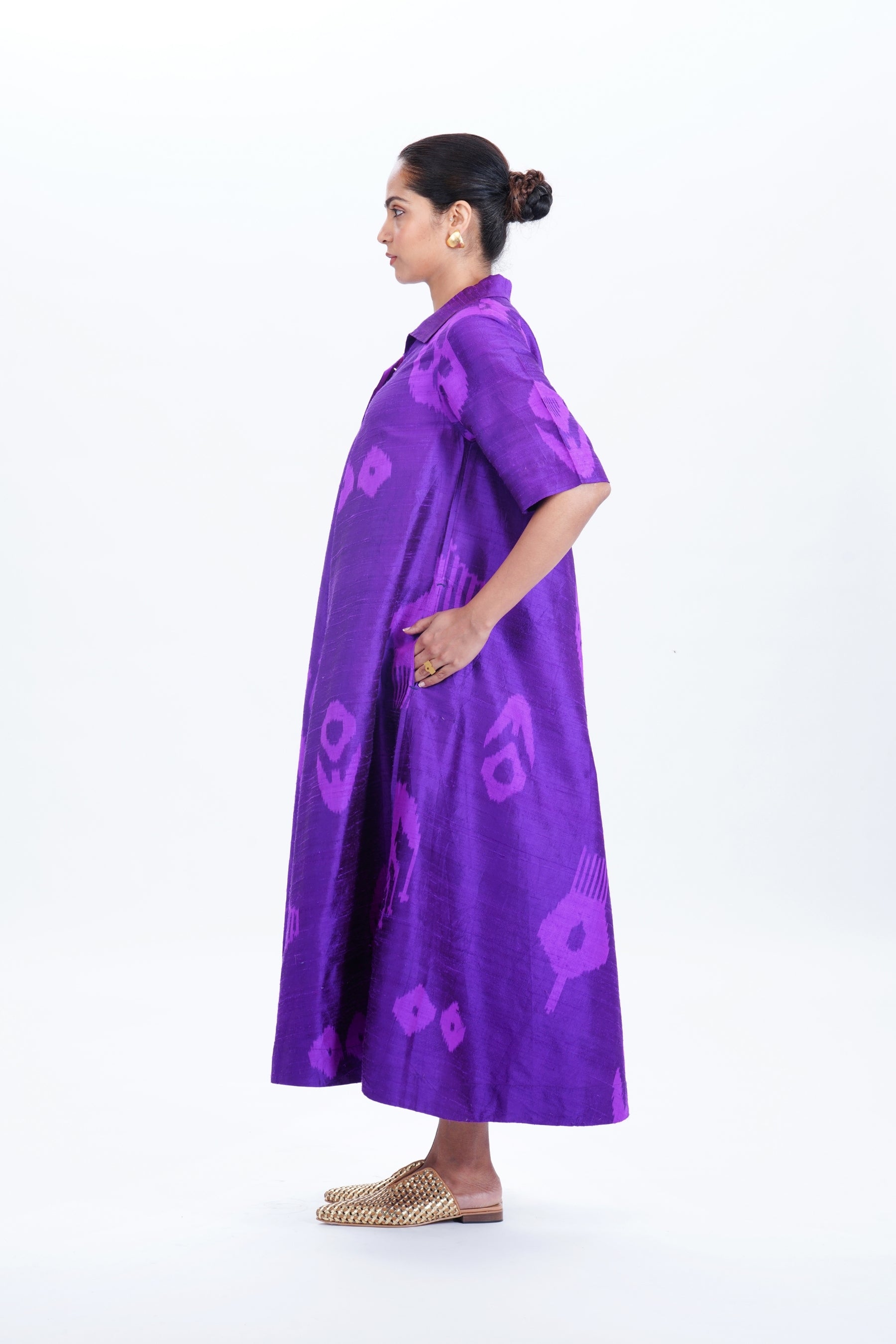 AMETHYST COLLARED MAXI