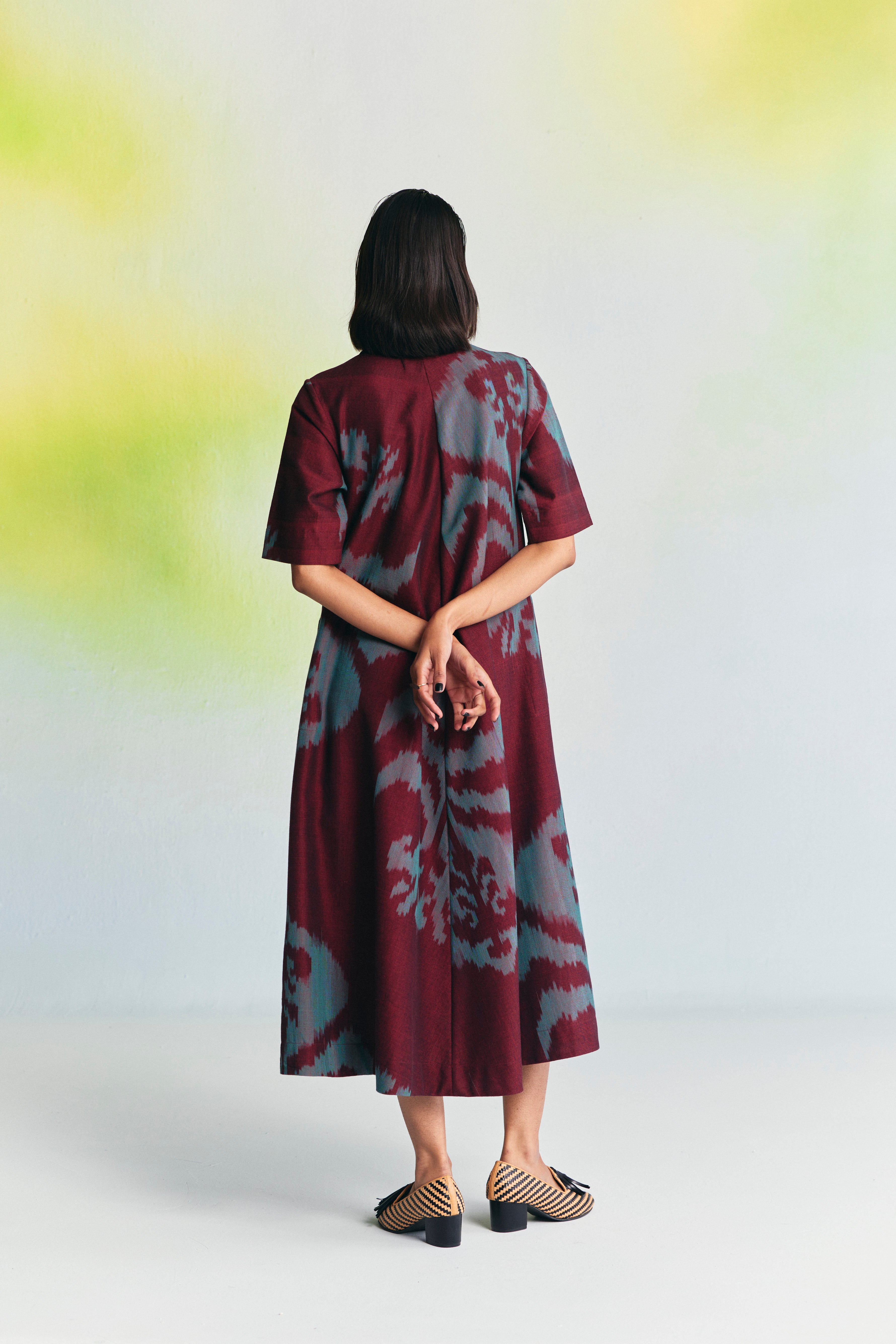 GLAZE COLLARED MAXI