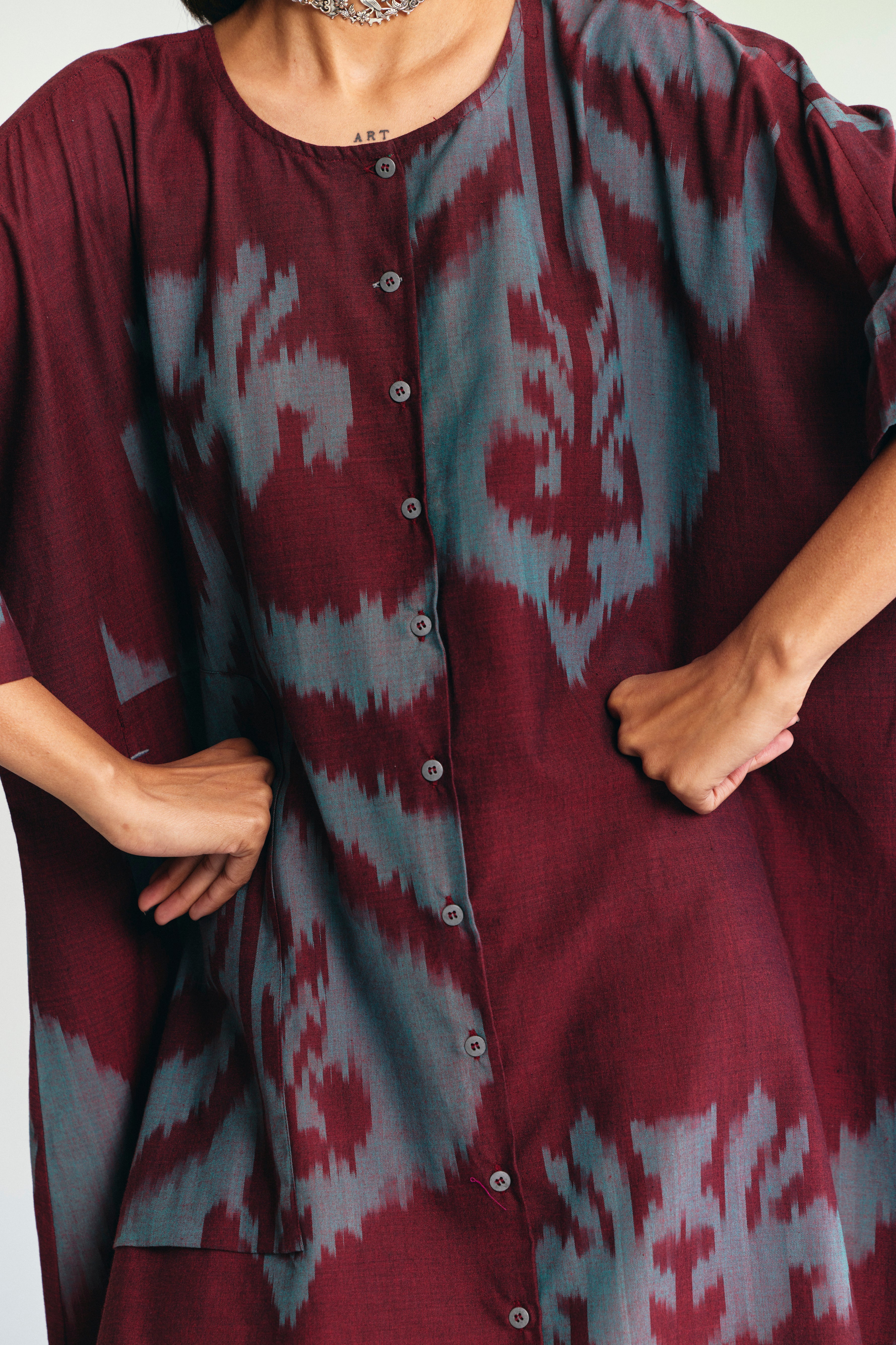 GLAZE KAFTAN DRESS