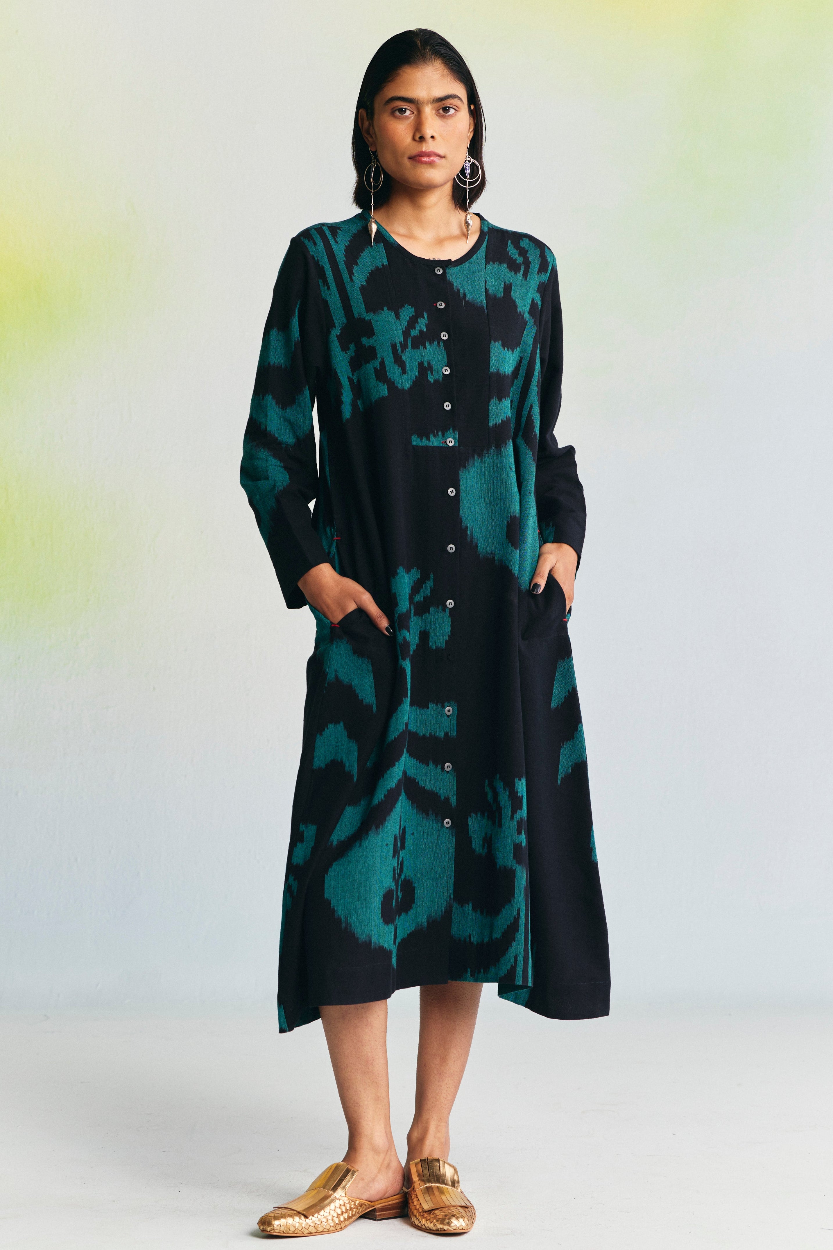 SOOT YOKE DRESS