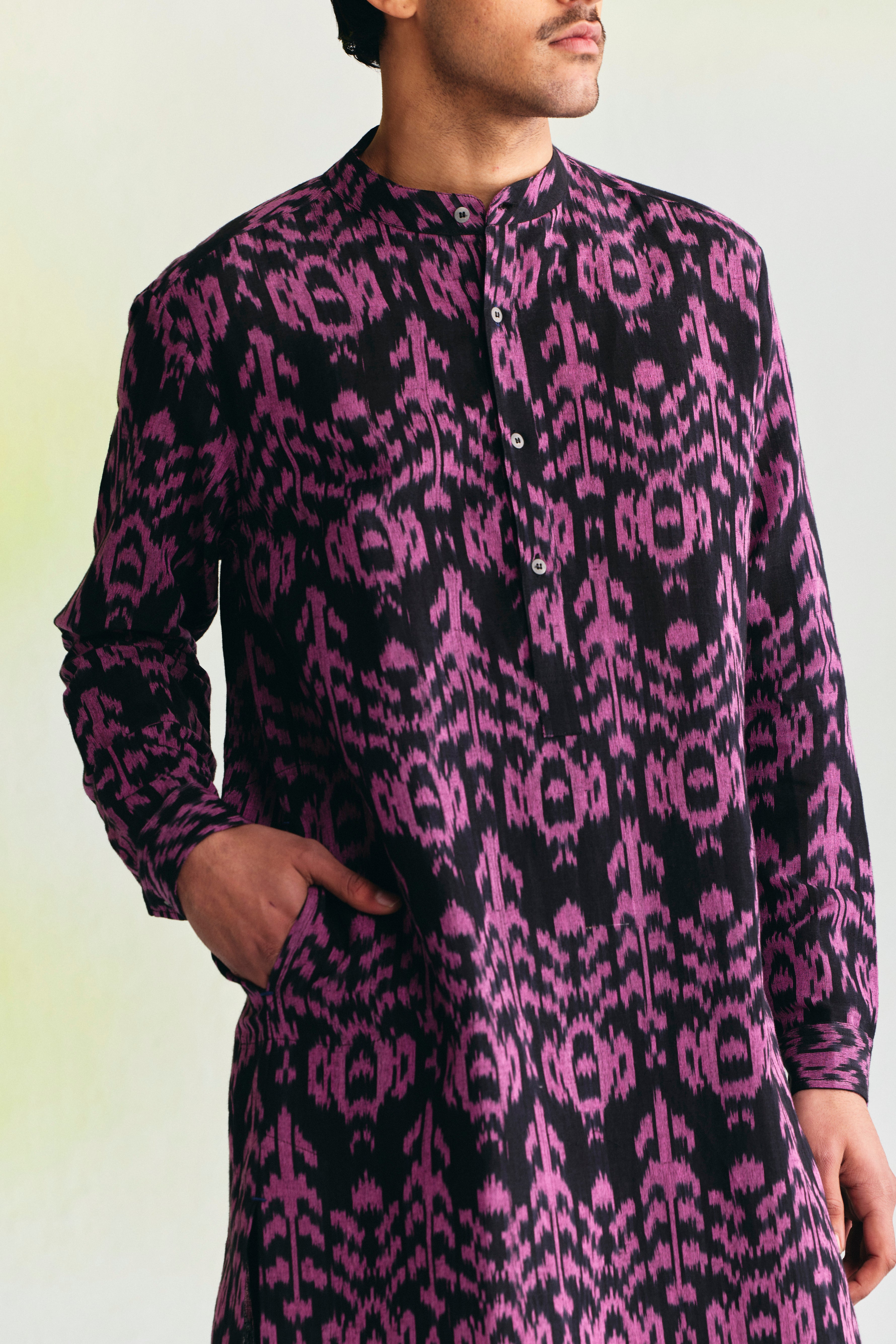 NOMAD LINEN  SLIM FIT KURTA