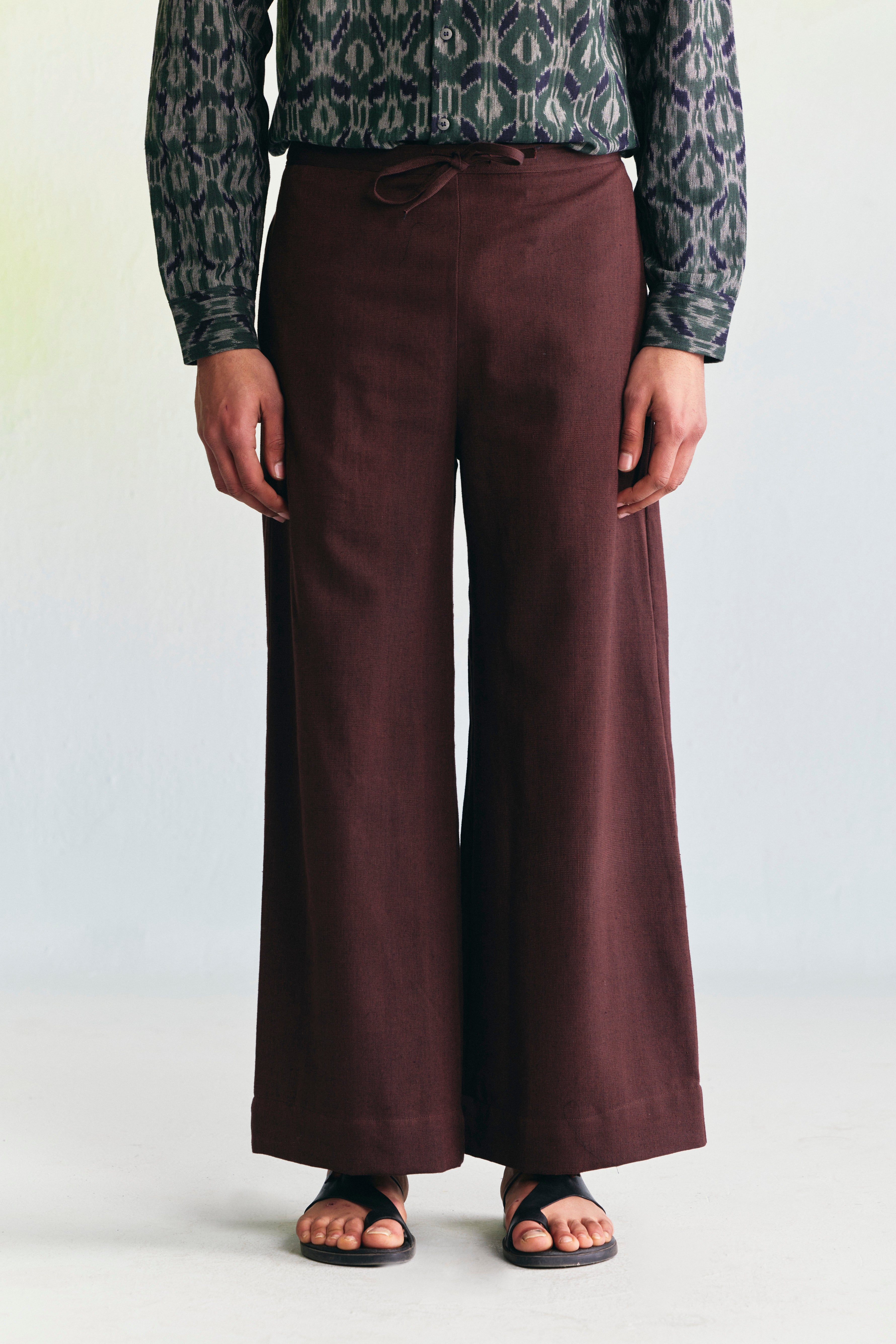 COFFEE WIDELEG TROUSER