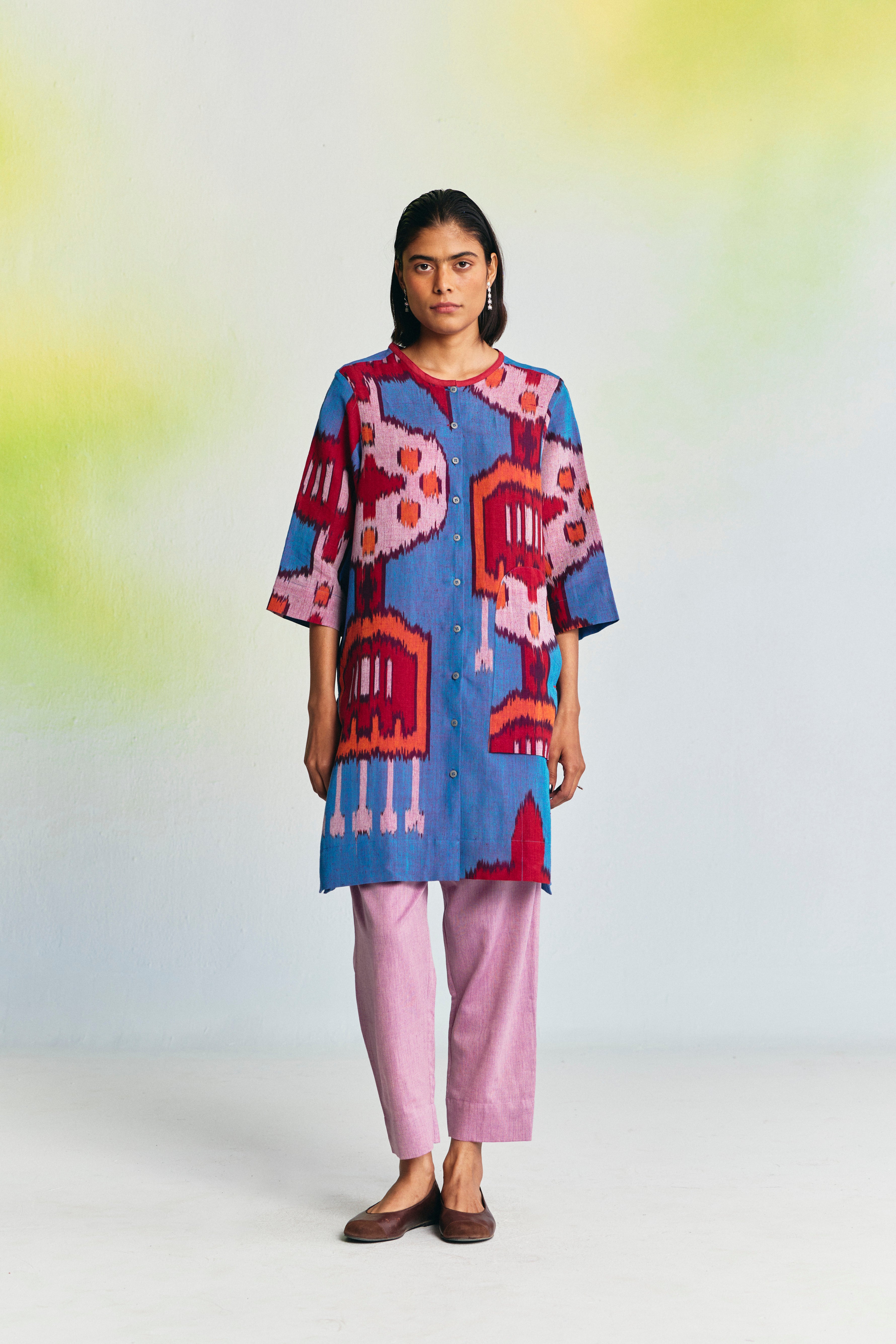 IXCHEL LINEN LONG TUNIC