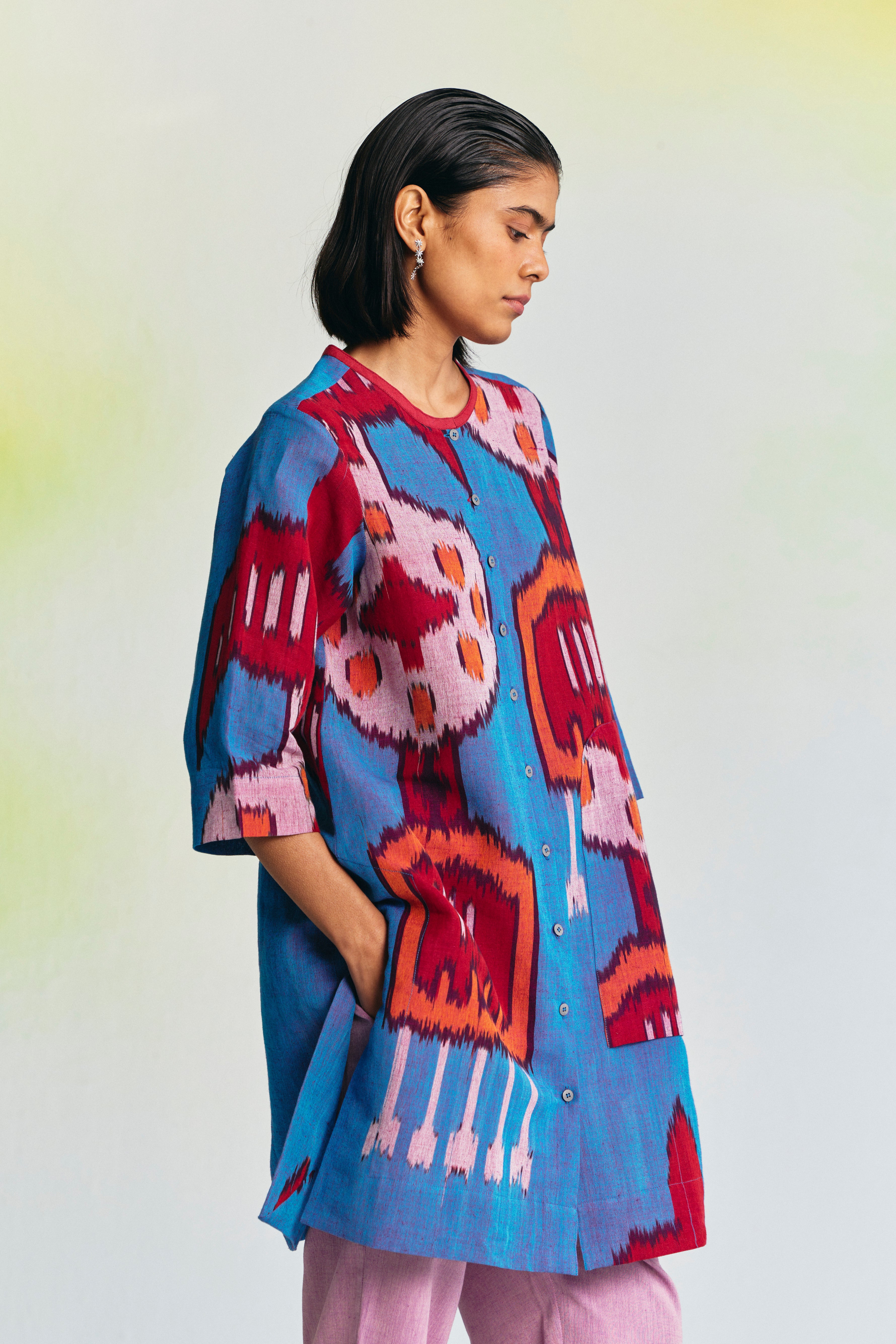 IXCHEL LINEN LONG TUNIC