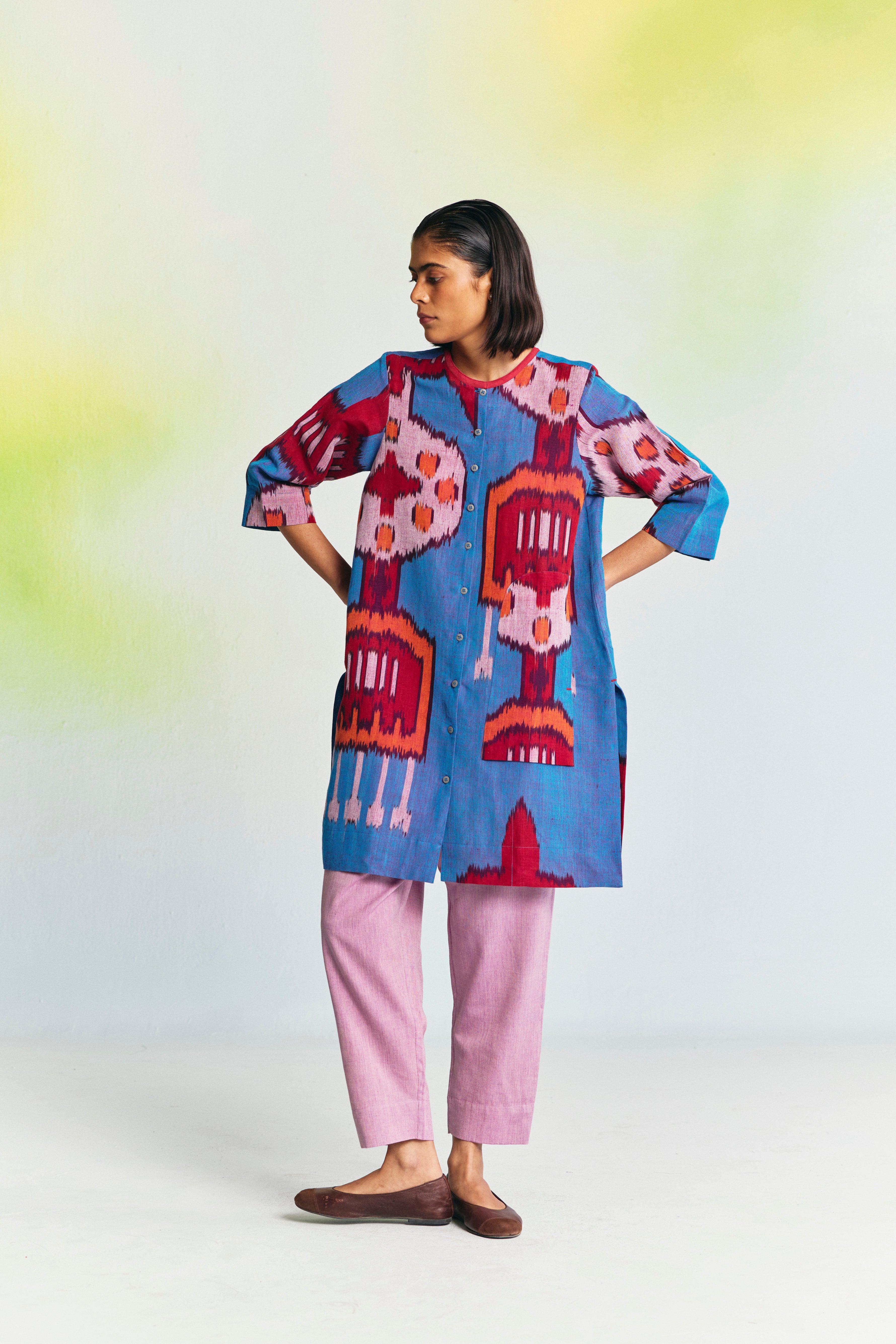 IXCHEL LINEN LONG TUNIC