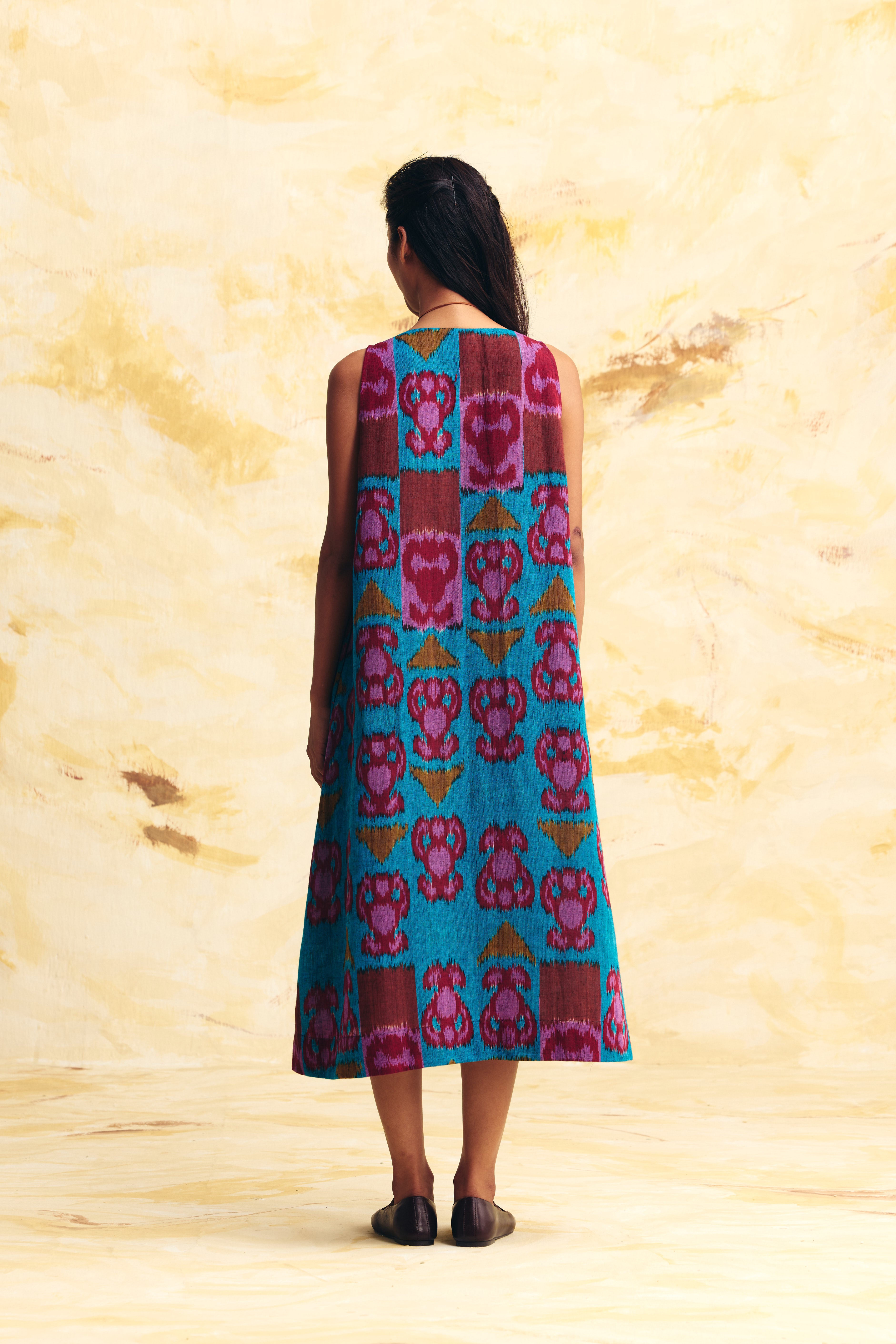 CURRENT LINEN SLEVELESS DRESS