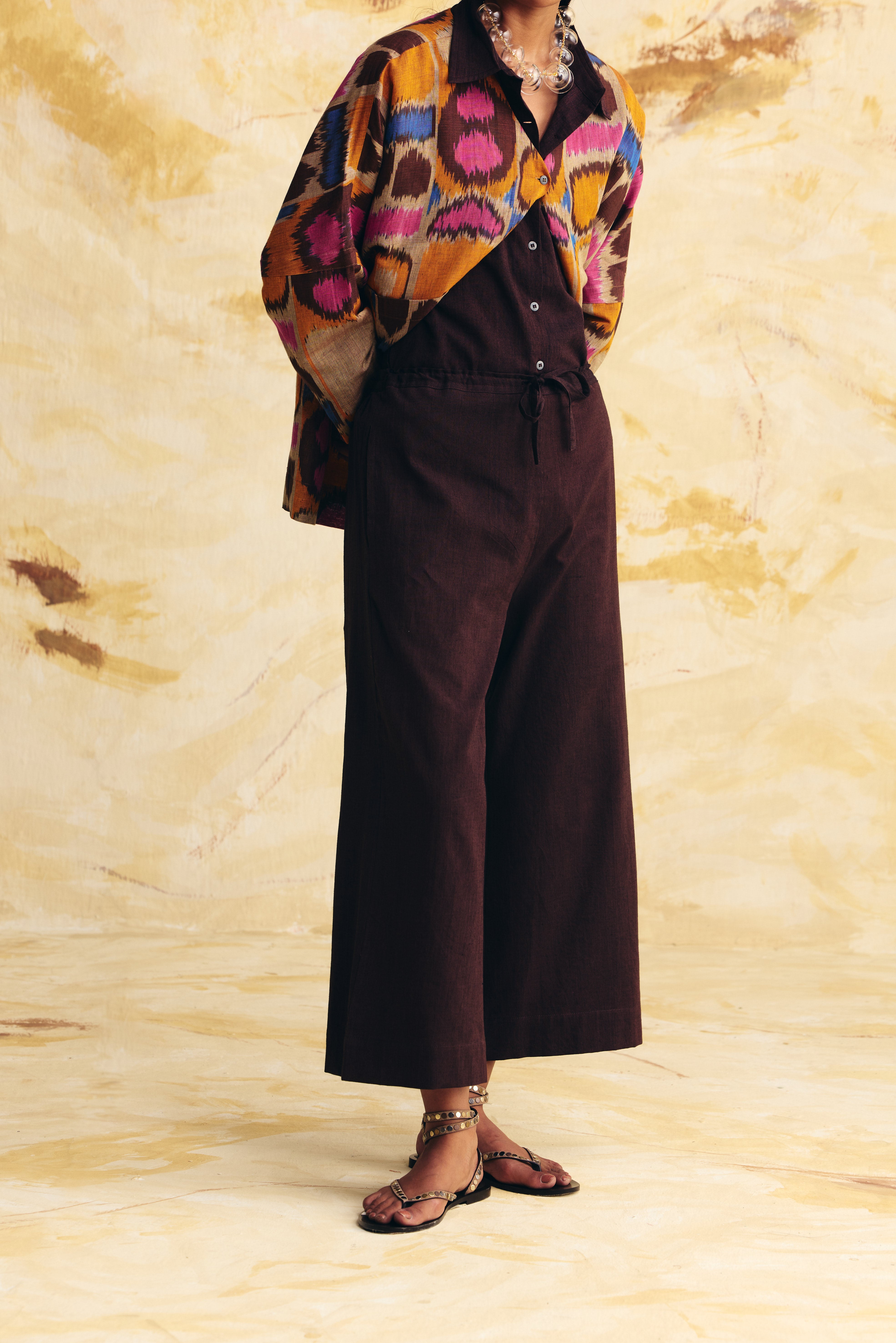 SUNFLARE LINEN ANTIFIT TOP CO-ORD